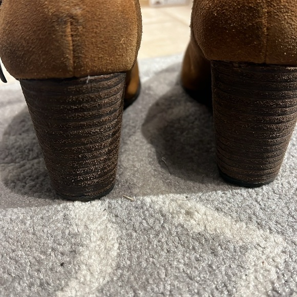 Luck Brand caramel color suede boots - Picture 2 of 4